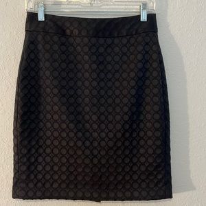 Banana republic pencil skirt in a beautiful Circle texture design